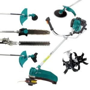 6 in 1 Multi-Attachment Sidepack Brush Cutter,2 Stroke 52cc Engine